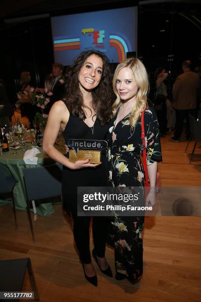 Jenna Laurenzo and Caitlin Mehner at the 4th Annual Bentonville Film Festival Awards on May 5, 2018 in Bentonville, Arkansas.