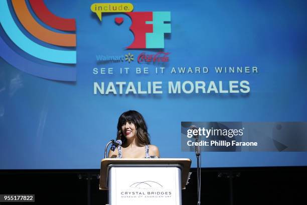 Stephanie Beatriz speaks onstage at the 4th Annual Bentonville Film Festival Awards on May 5, 2018 in Bentonville, Arkansas.
