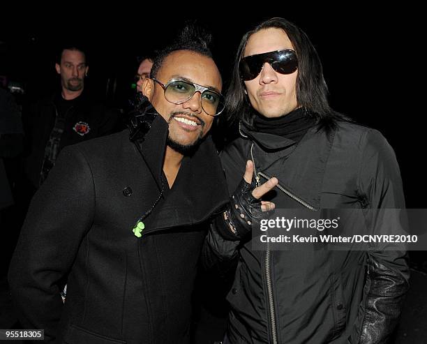 Apl.de.ap and Taboo of the Black Eyed Peas attend Dick Clark's New Year's Rockin' Eve With Ryan Seacrest 2010 at Aria Resort & Casino at the City...
