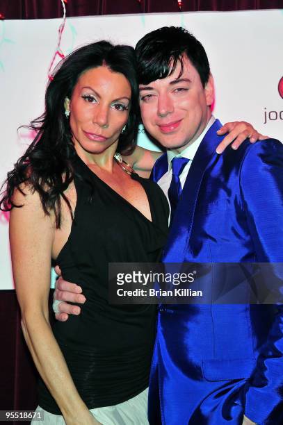 Danielle Staub and Malan Breton attend a Joonbug.com New Year's Eve 2010 Party at China Club on December 31, 2009 in New York City.