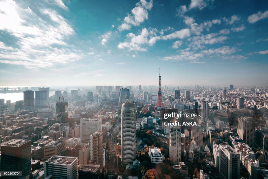 Skyline von Tokio, Japan