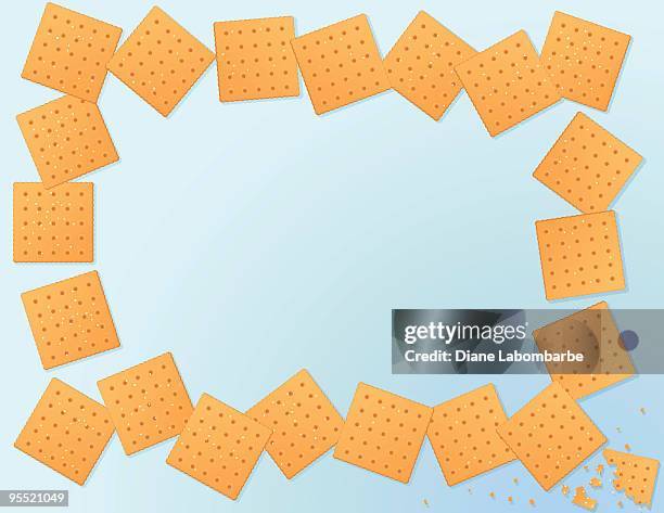 crackers border - rectangle border stock illustrations