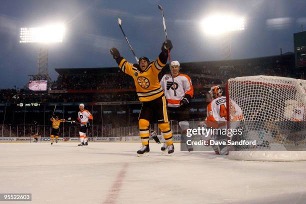 Marco Sturm of the Boston Bruins scores the game-winning goal in News  Photo - Getty Images