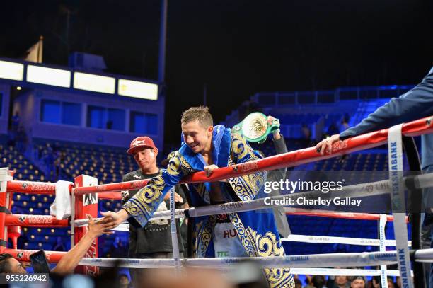 Chivas Fight Club celebrates Gennady 'GGG' Golovkin's win against Vanes Martirosyan on May 5, 2018 at the StubHub Center in Carson, CA. GGG teamed up...