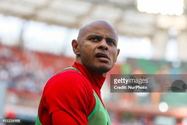 Ari of FC Lokomotiv Moscow during the Russian Football League match between FC Lokomotiv Moscow and FC Zenit Saint Petersburg on May 5, 2018 at RZD...