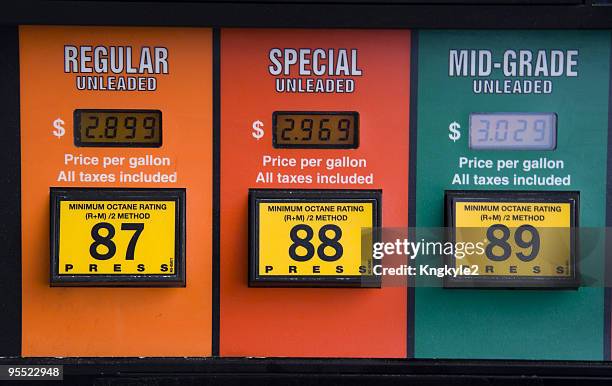 gas prices - gas prices stock pictures, royalty-free photos & images