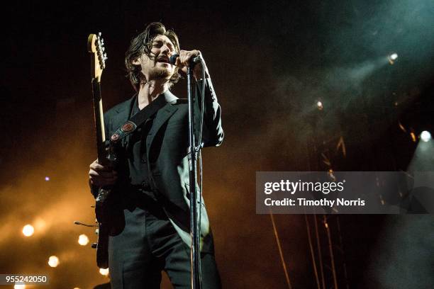 Alex Turner of Arctic Monkeys performs at Hollywood Forever on May 5, 2018 in Hollywood, California.