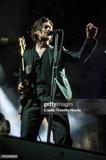 Alex Turner of Arctic Monkeys performs at Hollywood Forever on May 5, 2018 in Hollywood, California.