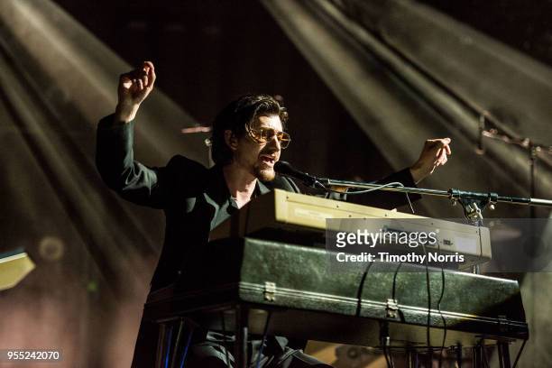 Alex Turner of Arctic Monkeys performs at Hollywood Forever on May 5, 2018 in Hollywood, California.