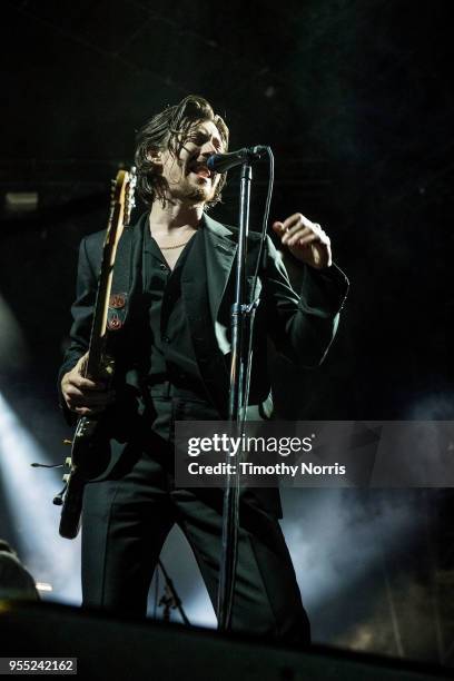 Alex Turner of Arctic Monkeys performs at Hollywood Forever on May 5, 2018 in Hollywood, California.