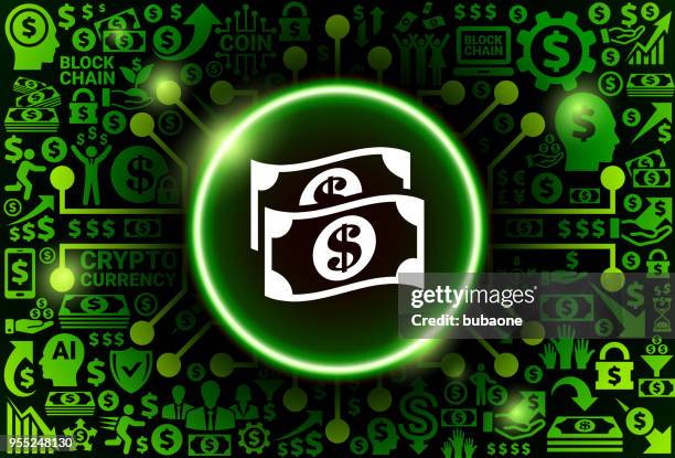 ilustraciones, imágenes clip art, dibujos animados e iconos de stock de icono de dinero dinero y fondo cryptocurrency - casino chips