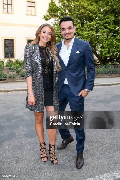 German actress and presenter Jana Julie Kilka and German presenter and singer Giovanni Zarrella during the Face & Fashion Gala at St. Emmeram Castle...