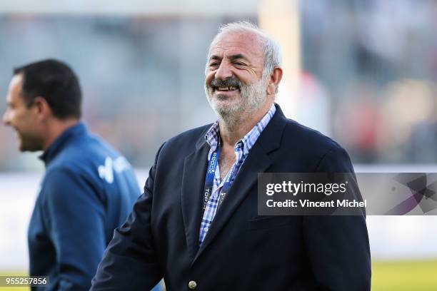 President Alain Tingaud of Agen during the French Top 14 match between Racing 92 and SU Agen on May 5, 2018 in Vannes, France.