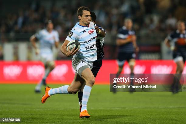 Juan Imhoff of Racing 92 during the French Top 14 match between Racing 92 and SU Agen on May 5, 2018 in Vannes, France.