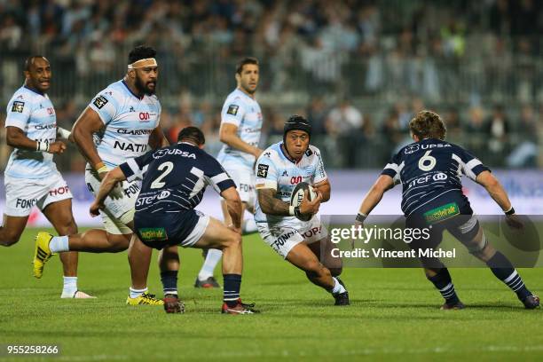 Anthony Tuitavake of Racing 92 during the French Top 14 match between Racing 92 and SU Agen on May 5, 2018 in Vannes, France.