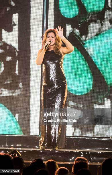 Singer Shania Twain performs live on stage at her Now Tour at Rogers Arena on May 5, 2018 in Vancouver, Canada.