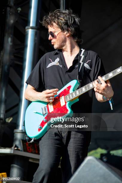 Nick McCarthy of Franz Ferdinand performs during Day 1 at Shaky Knees Festival at Atlanta Central Park on May 4, 2018 in Atlanta, Georgia. Nick...