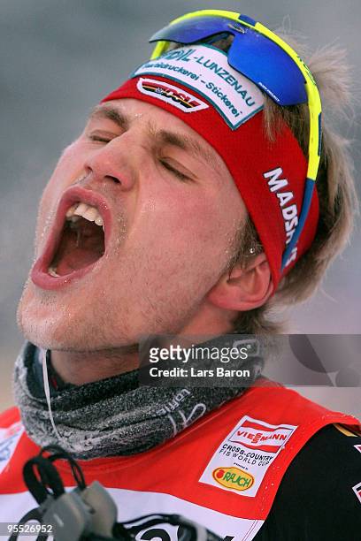 Tom Reichelt of Germany is seen after the Men's 15km Pursuit of the FIS Tour De Ski on January 2, 2010 in Oberhof, Germany.