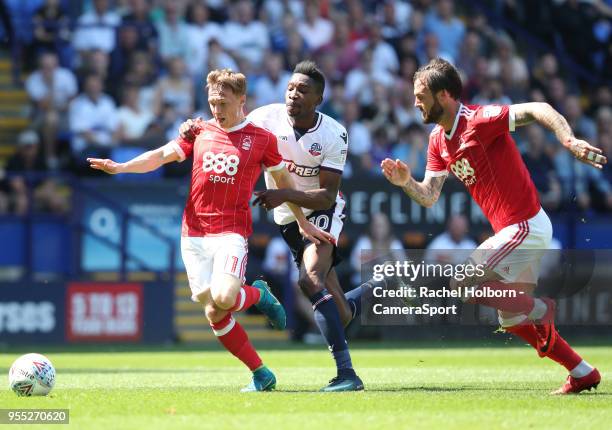 Bolton Wanderers' Sammy Ameobi during the Sky Bet Championship match between Bolton Wanderers and Nottingham Forest at Macron Stadium on May 6, 2018...