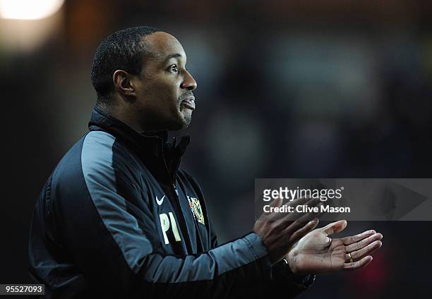 Manager Paul Ince of MK Dons gestures during the FA Cup 3rd Round match between MK Dons and Burnley at Stadiummk on January 2, 2010 in Milton Keynes,...