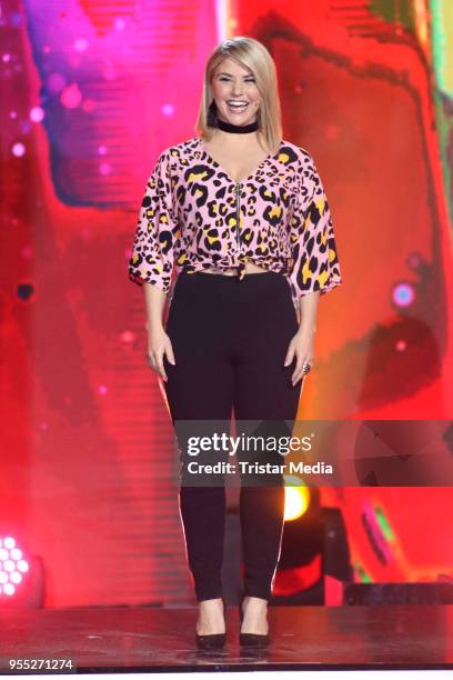 Beatrice Egli during the tv show 'Willkommen bei Carmen Nebel' at Sachsen-Arena on May 5, 2018 in Riesa, Germany.