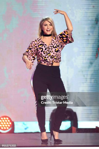 Beatrice Egli during the tv show 'Willkommen bei Carmen Nebel' at Sachsen-Arena on May 5, 2018 in Riesa, Germany.