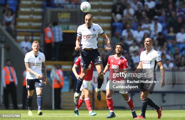 Bolton Wanderers' Darren Pratley during the Sky Bet Championship match between Bolton Wanderers and Nottingham Forest at Macron Stadium on May 6,...