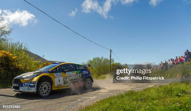 Killarney , Ireland - 6 May 2018; Robert Barrable and Damien Connolly in a during Day Two of the 2018 Cartell.ie Rally of the Lakes, at Special Stage...