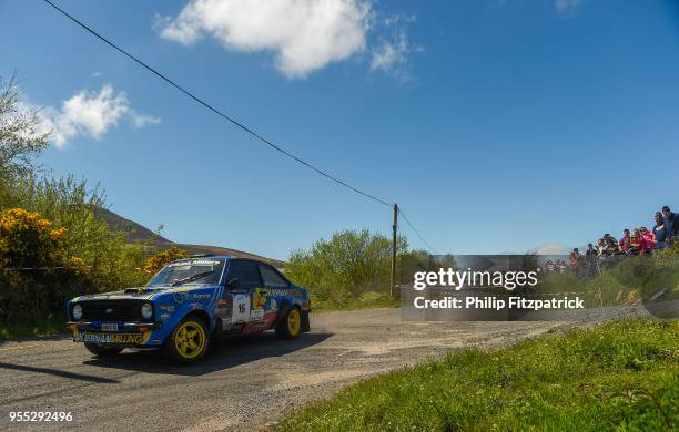 Killarney , Ireland - 6 May 2018; Gary Kiernan and Keith Moriarty in a during Day Two of the 2018 Cartell.ie Rally of the Lakes, at Special Stage 13...