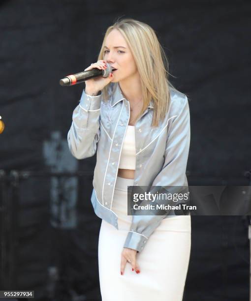 Danielle Bradbery performs onstage during the 2018 iHeartCountry Festival Daytime Village held at The Frank Erwin Center on May 5, 2018 in Austin,...