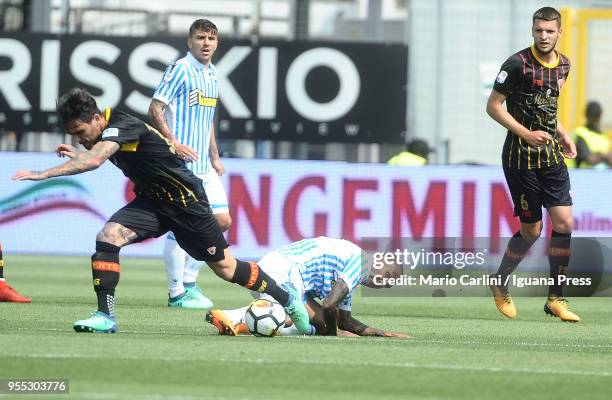 Luiz Everton od Spal in action during the serie A match between Spal and Benevento Calcio at Stadio Paolo Mazza on May 6, 2018 in Ferrara, Italy.