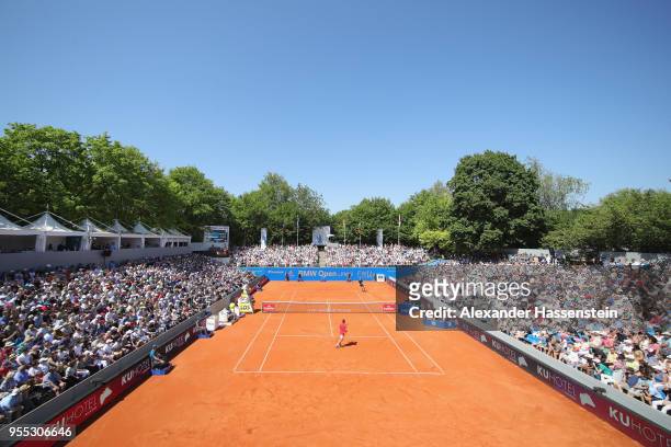 General view during the finalmatch between Alexander Zverev of Germany and Philipp Kohlschreiber of Germany on day 9 of the BMW Open by FWU at MTTC...