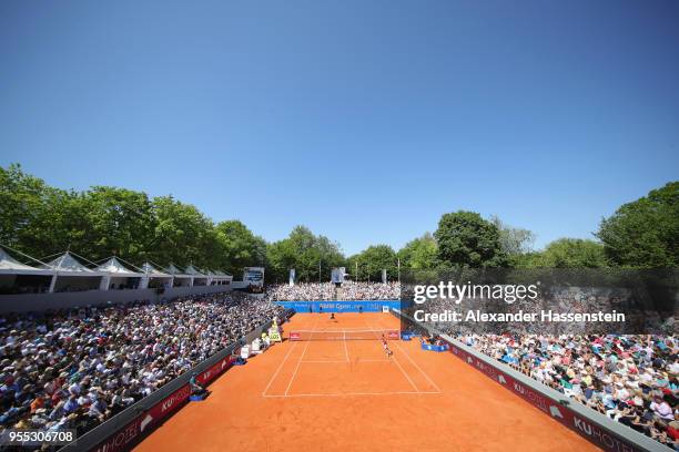 General view during the finalmatch between Alexander Zverev of Germany and Philipp Kohlschreiber of Germany on day 9 of the BMW Open by FWU at MTTC...