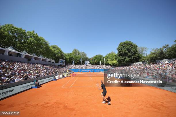 General view during the finalmatch between Alexander Zverev of Germany and Philipp Kohlschreiber of Germany on day 9 of the BMW Open by FWU at MTTC...