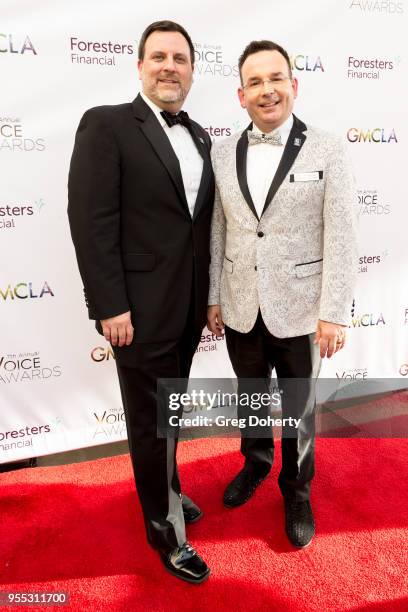 Eric Aufdengarten and Dr. Joe Nadeau attend the Gay Men's Chorus of Los Angeles' 7th Annual Voice Awards at The Ray Dolby Ballroom at Hollywood &...