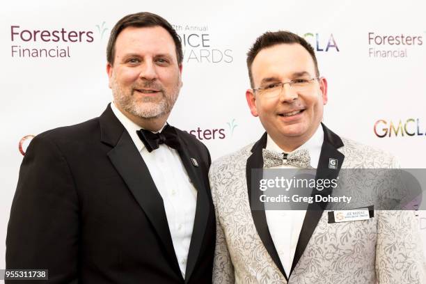 Eric Aufdengarten and Dr. Joe Nadeau attend the Gay Men's Chorus of Los Angeles' 7th Annual Voice Awards at The Ray Dolby Ballroom at Hollywood &...