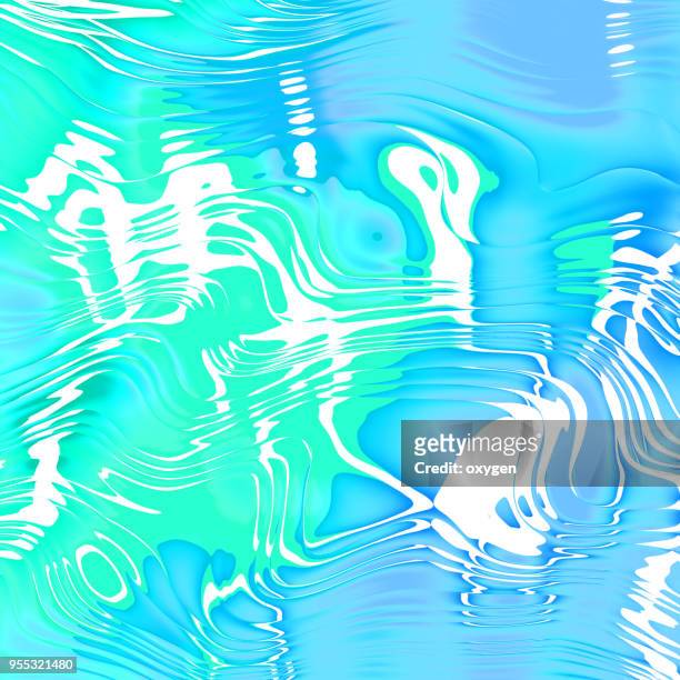 colorful flowing chromatic dynamic waves - neon square stock pictures, royalty-free photos & images