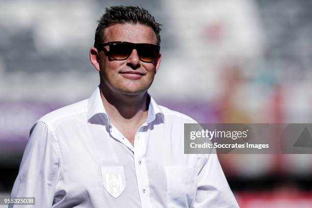 Coach John Stegeman of Heracles Almelo during the Dutch Eredivisie match between Sparta v Heracles Almelo at the Sparta Stadium Het Kasteel on May 6,...