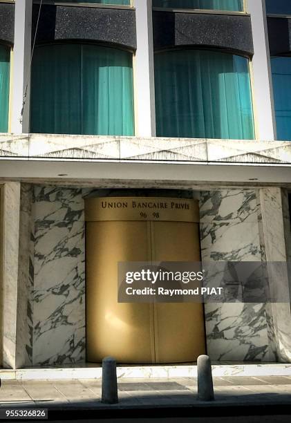 Banque 'Union Bancaire Privée' le 1er aout 2016, Genève, Suisse.