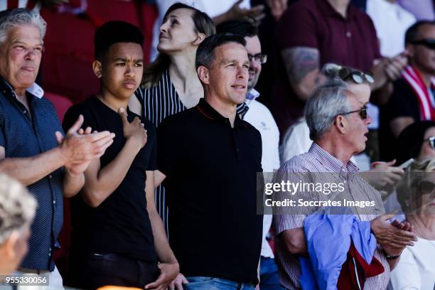 Yanilio de Nooijer Gerard de Nooijer during the Dutch Eredivisie match between Sparta v Heracles Almelo at the Sparta Stadium Het Kasteel on May 6,...