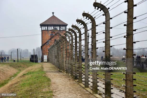 Camp de concentration et d'extermination de Auschwitz II Birkenau, le 10 Mars 2016 a Oswiecim-Brzezinka en Pologne.