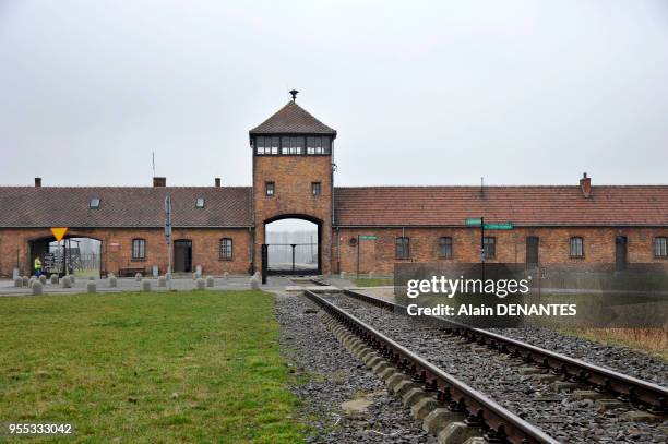 Camp de concentration et d'extermination de Auschwitz II Birkenau, le 10 Mars 2016 a Oswiecim-Brzezinka en Pologne.