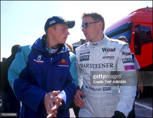 Kimi Raikkonen and Mika Hakkinen.