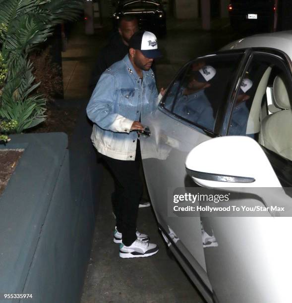 The Weeknd is seen on May 5, 2018 in Los Angeles, California.