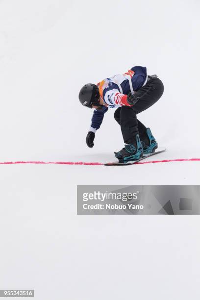 Keith Gabel of the United States competes in the men's Banked Slalom SB-LL2 Run3 during day 7 of the PyeongChang 2018 Paralympic Games on March 16,...