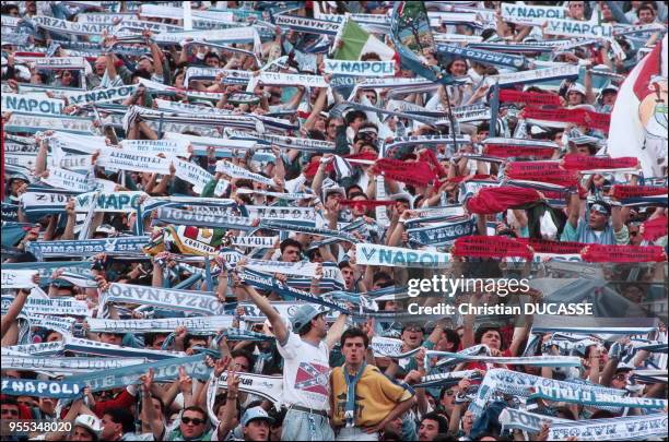 00/05/1987. FOOTBALL/ VICTOIRE DE NAPLES AU CHAMPIONNAT D'ITALIE.