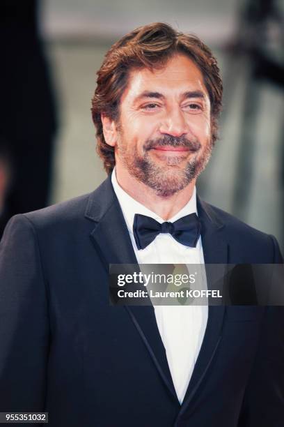 Javier Bardem walks the red carpet ahead of the 'Loving Pablo' screening during the 74th Venice Film Festival at Sala Grande on September 6, 2017 in...