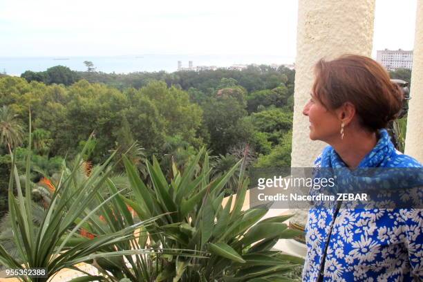 La Ministre de l?Écologie, du Développement Durable et de l?Énergie Segolene Royal en visite le 3 octobre 2015 à Alger, Algérie.