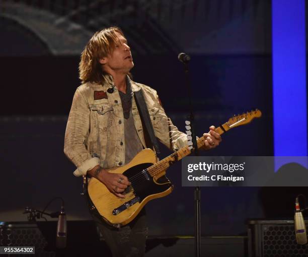 Keith Urban performs onstage during the 2018 iHeartCountry Festival by AT&T at The Frank Erwin Center on May 5, 2018 in Austin, Texas.