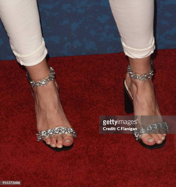 Danielle Bradbery, shoe detail, attends the 2018 iHeartCountry Festival by AT&T at The Frank Erwin Center on May 5, 2018 in Austin, Texas.